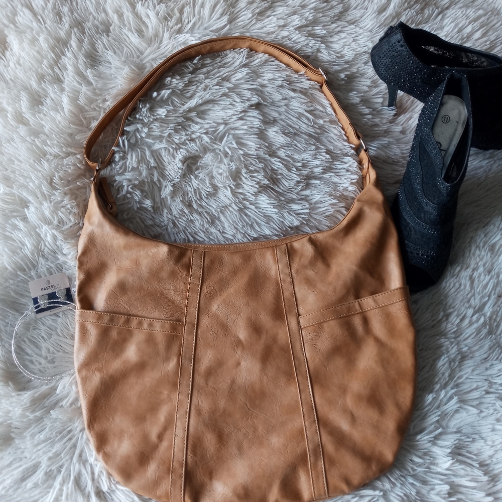 Tan crossbody bag